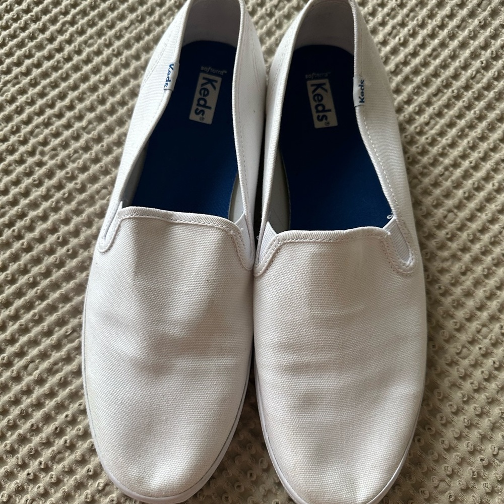 Keds White Canvas Sneakers Slip-On Comfort